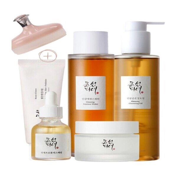 Beauty Of Joseon Infinite Hydration Collection For Natural Glow Ginseng Cleansing Oil Ginseng Essence Water Glow Serum Dynasty Cream Sunscreen Rice + Probiotics SPF50+ PA++++