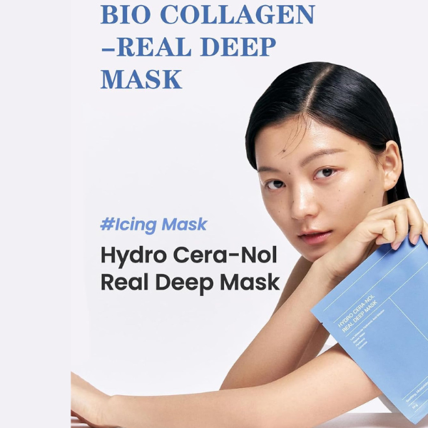 BIODANCE Hydro Cera-nol Real Deep Mask – Overnight Hydrogel Mask for Soothing, Moisturizing & Nourishing, 1.19oz (34g) × 4 Sheets
